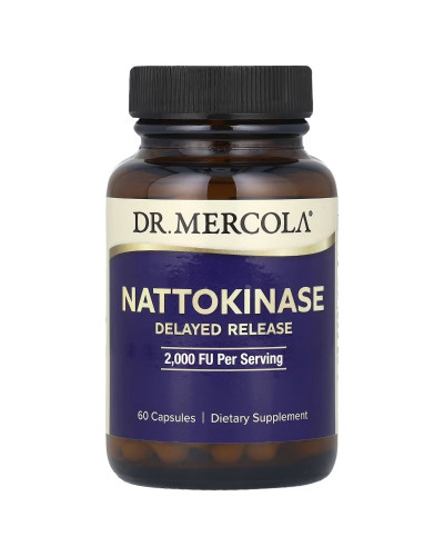 Наттокіназа, 2000 FU, Nattokinase, Dr. Mercola, 60 капсул