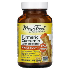 Сила куркумы для всего организма, Turmeric Strength for Whole Body, MegaFood, 60 таблеток