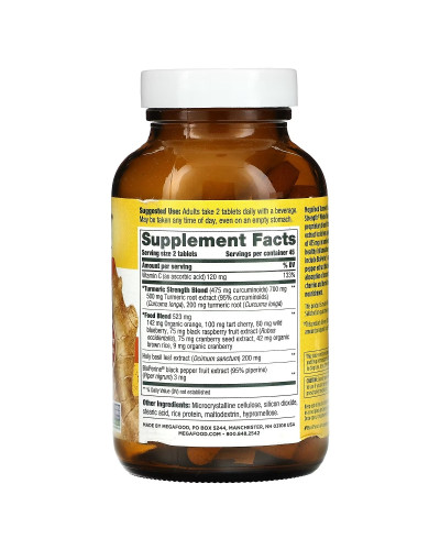 Сила куркуми для всього організму, Turmeric Strength for Whole Body, MegaFood, 90 таблеток Сила куркуми для всього організму, Turmeric Strength for Whole Body, MegaFood, 90 таблеток