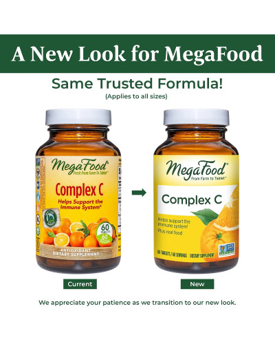 Комплекс вітаміну С, Complex C, MegaFood, 30 таблеток