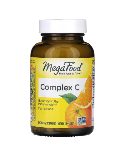Комплекс вітаміну С, Complex C, MegaFood, 30 таблеток