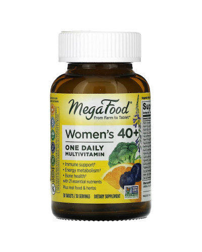 Мультивітаміни для жінок 40+, Women Over 40 One Daily, MegaFood, 30 таблеток