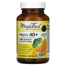 Мультивитамины Для Мужчин 40+, Men’s One Daily, MegaFood, 60 Таблеток
