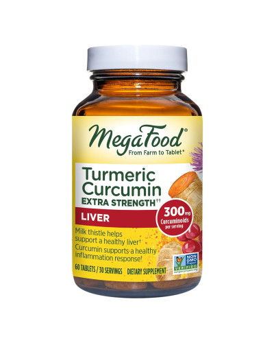 Сила куркуми для печінки, Turmeric Strength for Liver, MegaFood, 60 таблеток