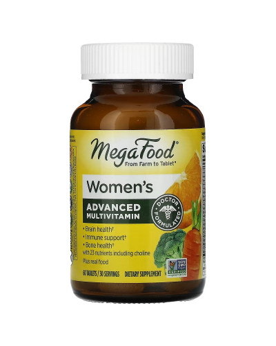 Мультивітаміни для Жінок, Multi for Women, MegaFood, 60 таблеток