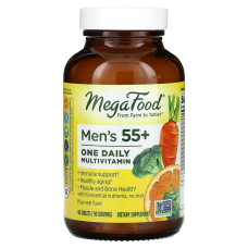 Мультивитамины для мужчин 55+, Men Over 55 One Daily, MegaFood, 90 таблеток