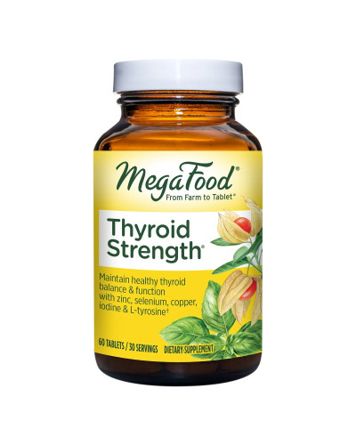 Сила щитовидной железы, Thyroid Strength, MegaFood, 60 таблеток