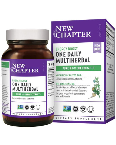 Трави для Підвищення Енергії, MultiHerbal Energy, New Chapter, 30 капсул Трави для Підвищення Енергії, MultiHerbal Energy, New Chapter, 30 капсул