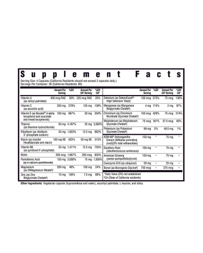 Мультивітамінний комплекс, Multivitamin Sensitive, Seeking Health, 120 вегетаріанських капсул Мультивітамінний комплекс, Multivitamin Sensitive, Seeking Health, 120 вегетаріанських капсул