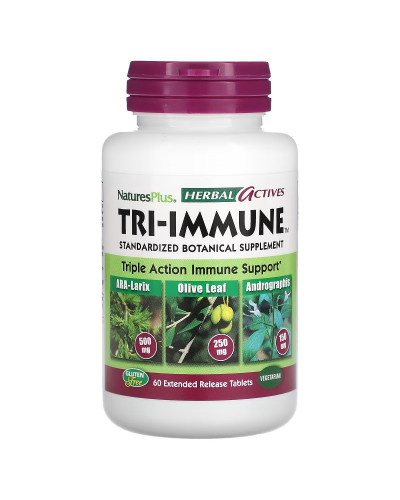Комплекс для Поддержки Иммунной Системы, Tri-Immune, Natures Plus, 60 таблеток