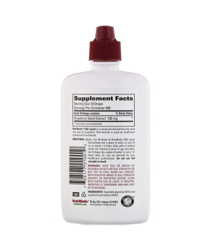 Жидкий концентрат GSE, экстракт семян грейпфрута, Grapefruit Seed Extract, NutriBiotic, 118 мл Жидкий концентрат GSE, экстракт семян грейпфрута, Grapefruit Seed Extract, NutriBiotic, 118 мл
