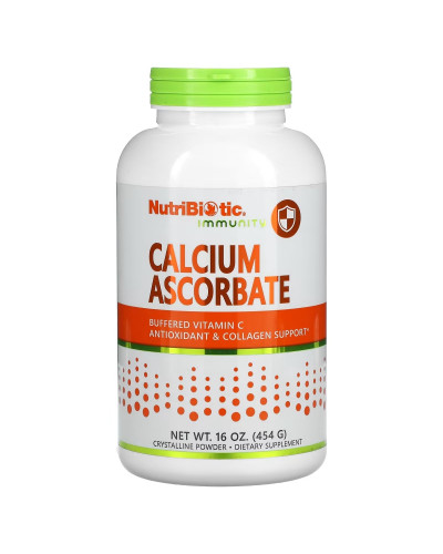 Аскорбат кальция, Immunity, Calcium Ascorbate, NutriBiotic, 454 гр