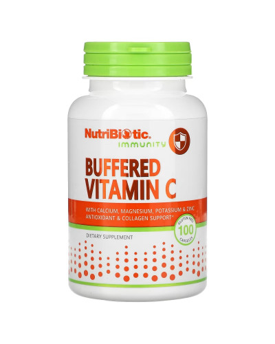 Витамин C буферизованный, 500 мг, Buffered Vitamin C, NutriBiotic, 100 капсул