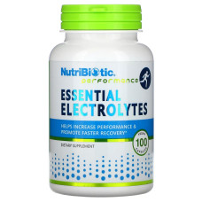 Незаменимые электролиты, Essential Electrolytes, NutriBiotic, 100 вегетарианских капсул