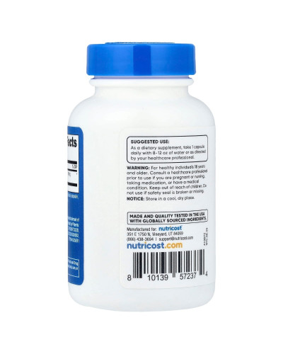 Дигідроберберин, 100 мг, Dihydroberberine, Nutricost, 60 капсул