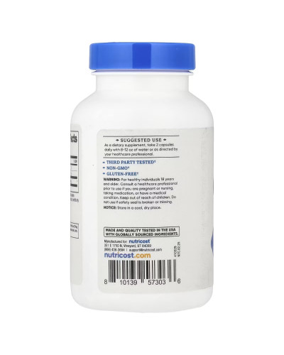 Молозиво, 1000 мг, Colostrum, Nutricost, 120 капсул