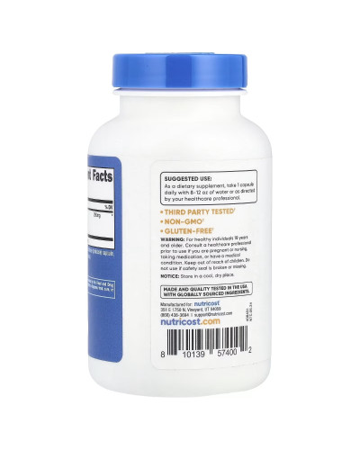 Розторопша, 1000 мг, Milk Thistle, Nutricost, 120 капсул