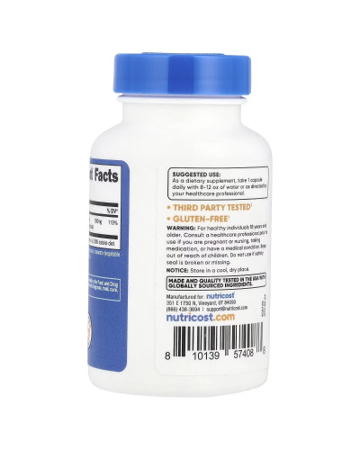 Магниевый комплекс, 500 мг, Magnesium Complex, Nutricost, 30 капсул