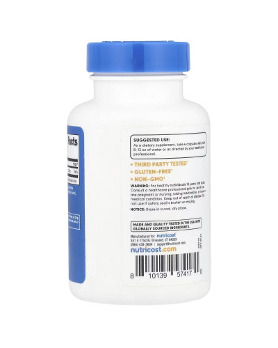 Магній цитрат, Magnesium Citrate, Nutricost, 60 капсул