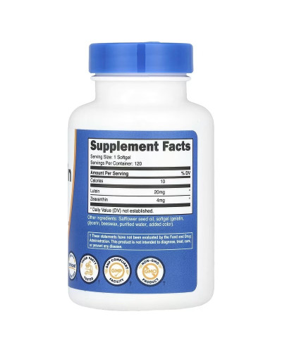 Зеаксантин с лютеином, Zeaxanthin with Lutein, Nutricost, 120 гелевых капсул. Зеаксантин с лютеином, Zeaxanthin with Lutein, Nutricost, 120 гелевых капсул.