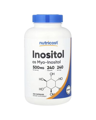 Инозитол, 500 мг, Inositol, Nutricost, 240 капсул