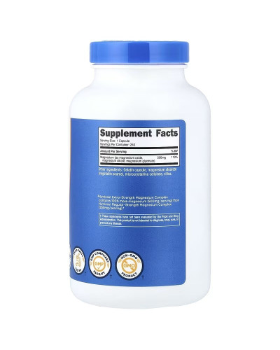 Магнієвий комплекс, 500 мг, Magnesium Complex, Nutricost, 240 капсул