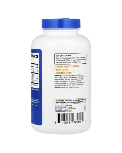 Омега-3, Omega-3, Nutricost, 120 гелевих капсул