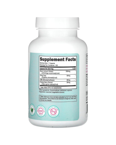 Комплекс для женщин с клопогоном, Women, Black Cohosh with Dong Quai, DIM & Chaste Berry Extract, Nutricost, 120 капсул