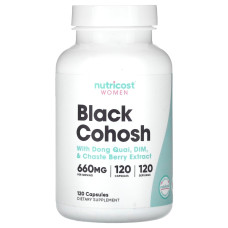 Комплекс для женщин с клопогоном, Women, Black Cohosh with Dong Quai, DIM & Chaste Berry Extract, Nutricost, 120 капсул