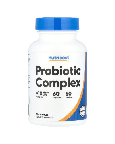 Комплекс пробіотиків, 10 млрд КУО, Probiotic Complex, Nutricost, 60 капсул
