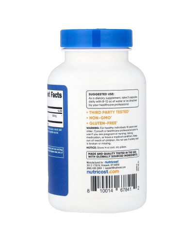 Цитрусовий бергамот, 1200 мг, Citrus Bergamot, Nutricost, 120 капсул