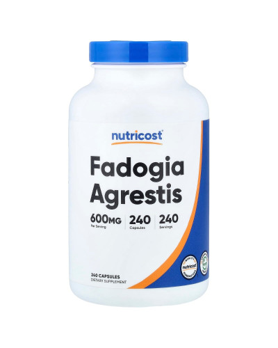 Фадогія агрестіс, 600 мг, Fadogia Agrestis, Nutricost, 240 капсул
