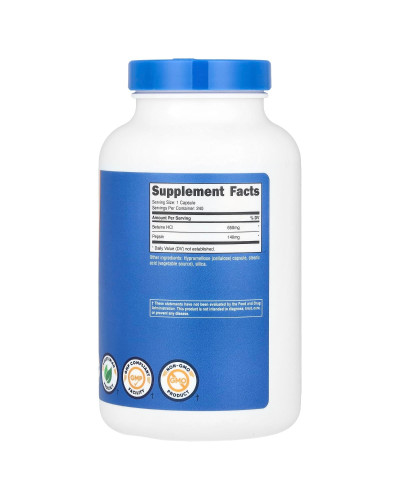 Бетаїн HCl і пепсин, Betaine HCl + Pepsin, Nutricost, 240 капсул Бетаїн HCl і пепсин, Betaine HCl + Pepsin, Nutricost, 240 капсул