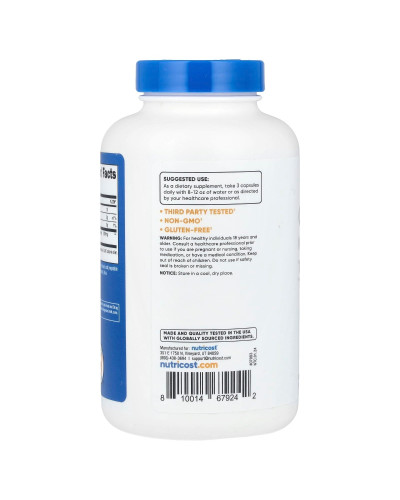 Глюкоманнан, экстракт корня конжака, 1800 мг, Glucomannan Konjac Root Extract, Nutricost, 180 капсул