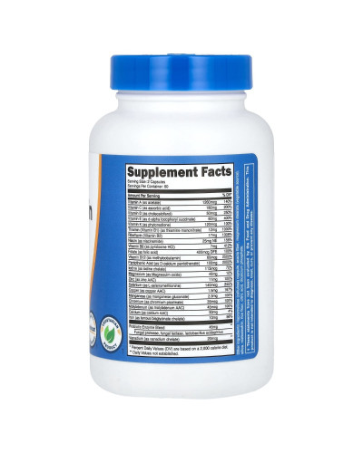 Мультивитамины с пробиотиками, Multivitamin, Probiotics + 22 витамина и минералы, Nutricost, 120 капсул