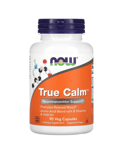 Комплекс Антистресс, Истинное спокойствие, True Calm, Now Foods, 90 вегетарианских капсул