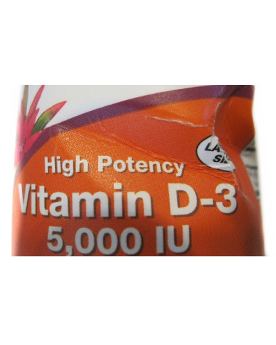 УЦІНКА Вітамін D3 5000IU, Now Foods, 240 желатинових капсул (вм'ятини) УЦІНКА Вітамін D3 5000IU, Now Foods, 240 желатинових капсул (вм'ятини)