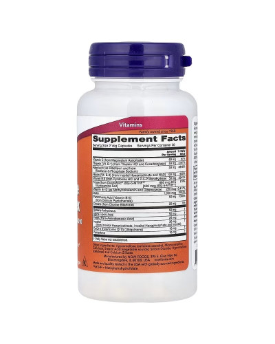 Коензим В-Комплексу, Co-Enzyme B-Complex, Now Foods, 60 вегетаріанських капсул