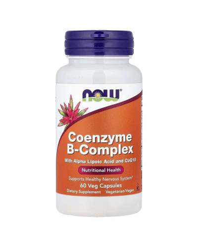 Коензим В-Комплексу, Co-Enzyme B-Complex, Now Foods, 60 вегетаріанських капсул