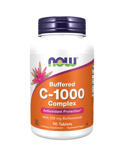Комплекс Вітаміну C-1000, з 250 мг біофлавоноїдів, Complex C -1000 With 250 mg of Bioflavonoids, Now Foods, 90 таблеток