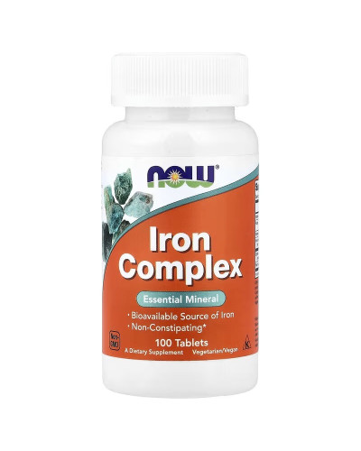 Комплекс заліза, Iron Complex, Now Foods, 100 таблеток