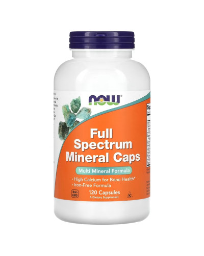 Мультиминералы полного спектра, Foods Full Spectrum Mineral, Now Foods, 120 вегетарианских капсул