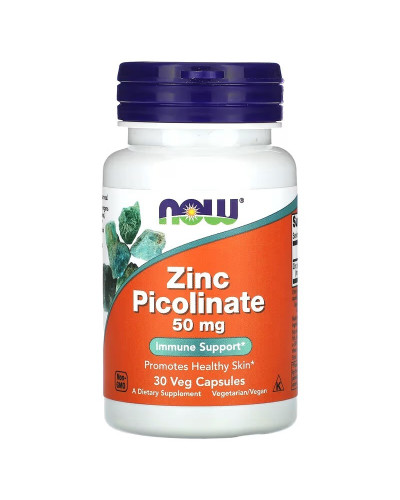 Цинк піколінат, 50 мг, Zinc Picolinate, Now Foods, 30 вегетаріанських капсул