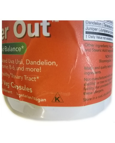 УЦІНКА Баланс рідини, Water Out, Fluid Balance, Now Foods, 100 вегетаріанських капсул (пошкодження етикетки) УЦІНКА Баланс рідини, Water Out, Fluid Balance, Now Foods, 100 вегетаріанських капсул (пошкодження етикетки)