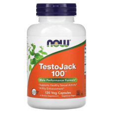 Репродуктивное Здоровье Мужчин ТестоДжек, TestoJack 100, Now Foods, 120 капсул