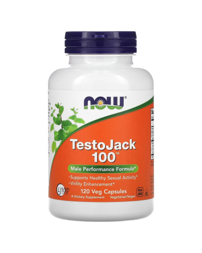 Репродуктивне Здоров'я Чоловіків ТестоДжек, TestoJack 100, Now Foods, 120 капсул
