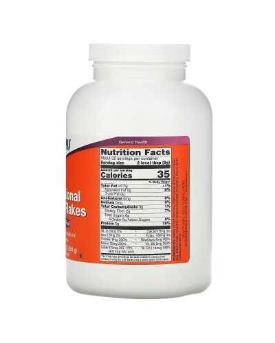 Харчові дріжджі в пластівцях, Nutritional Yeast Flakes, Now Foods, 284 гр
