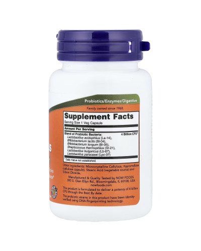 Пробиотический комплекс, 4x6 Acidophilus, Now Foods, 60 вегетарианских капсул