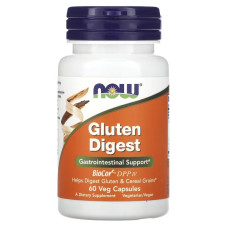 Ферменты для пищеварения глютена, Gluten Digest, Now Foods, 60 вегетарианских капсул