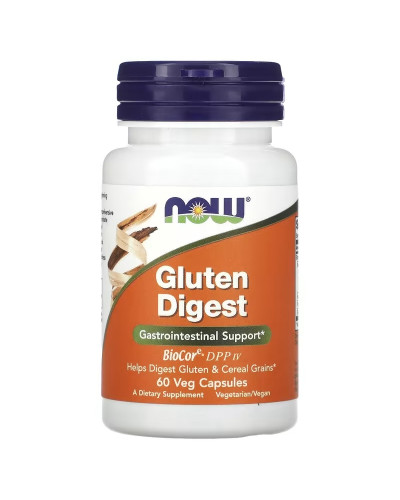 Ферменти для травлення глютена, Gluten Digest, Now Foods, 60 вегетаріанських капсул